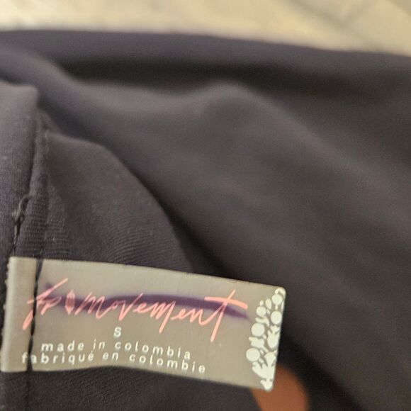 Free People Movement Black and Brown She's a Maniac Jumpsuit Woman Size S - Picture 5 of 5